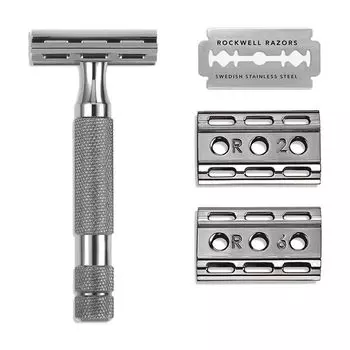 Т-образная бритва Rockwell Razors 6C, темный хром