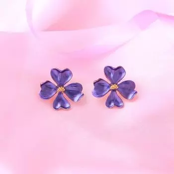 24 Kt Gold and Silver Plated Standing canoe pearl Drop Earrings