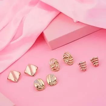 24 Kt Gold Plated Earrings Combo