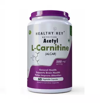 Ацетил Л-Карнитин (60 кап, 500 мг), L-Carnitine (ALCAR), произв. HealthyHey