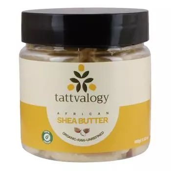Африканское масло Ши: интенсивное питание кожи (100 г), African Shea Butter, произв. Tattvalogy