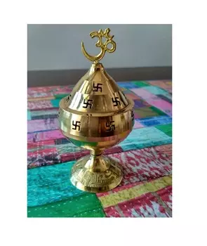 Акханд Джьоти Дипак (Пакиджа Дия) из Латуни, Akhand Jyoti Deepak (Pakija Diya) Brass, произв. Kalyan Puja
