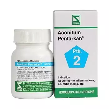 Аконитум Пентаркан (20 г, 250 мг), Aconitum Pentarkan, произв. Schwabe