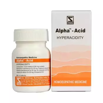 Альфа-кислота (20 г, 250 мг), Alpha-Acid, произв. Schwabe