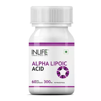 Альфа-липоевая кислота (60 кап, 300 мг), Alpha Lipoic Acid (ALA), произв. INLIFE