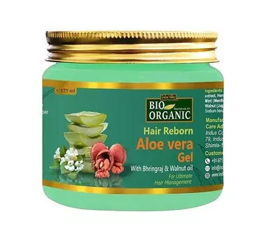 Алоэ Вера гель: для восстановления волос (175 мл), Hair Reborn Aloe Vera Gel, произв. Indus Valley