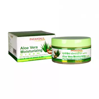 Алоэ Вера: увлажняющий крем для лица (50 г), Aloe Vera Moisturizing Cream, произв. Patanjali