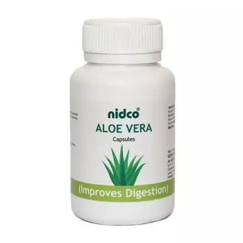 Алоэ вера (60 кап, 250 мг), Aloe vera, произв. Nidco