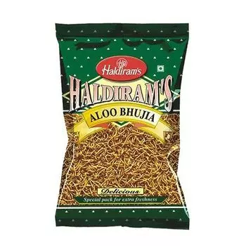 Алу Бхуджия: картофельная закуска (200 г), Aloo Bhujia, произв. Haldiram's