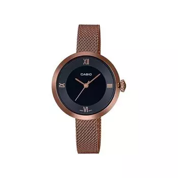 Аналоговые часы с розовым золотом женские, Rose Gold Analog Women's Watch, произв. Casio