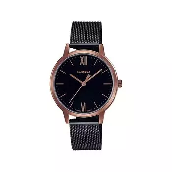 Аналоговые черные женские часы, Black Analog Women's Watch, произв. Casio