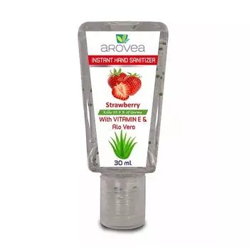 Антисептический гель для рук с Клубникой (30 мл), Instant Hand Sanitizer Strawberry, произв. Arovea