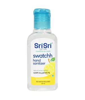 Антисептик для рук с Лимоном (60 мл), Swatchh Hand Sanitizer, произв. Sri Sri Tattva