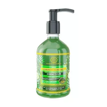 Антисептик для рук с Нимом и Тулси (300 мл), Anti-Bacterial Neem Tulsi Handwash, произв. Khadi Natural
