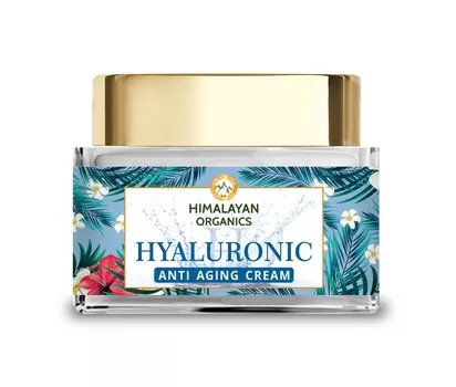 Антивозрастной крем для лица с Гиалуроновой кислотой (50 г), Hyaluronic Acid Cream, произв. Himalayan Organics