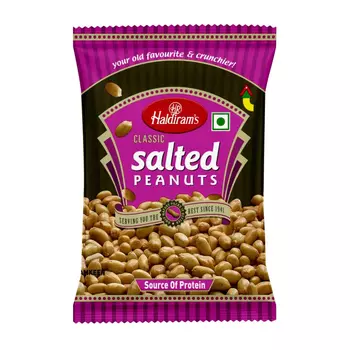 Арахис соленый (200 г), Salted Peanuts, произв. Haldiram's