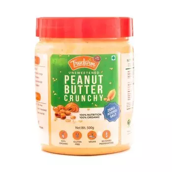 Арахисовая паста (500 г), Peanut Butter Crunchy, произв. Truefarm