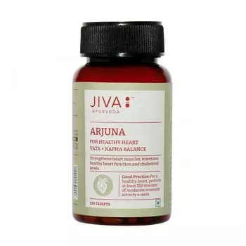 Арджуна (120 таб, 500 мг), Arjuna Tablets, произв. Jiva
