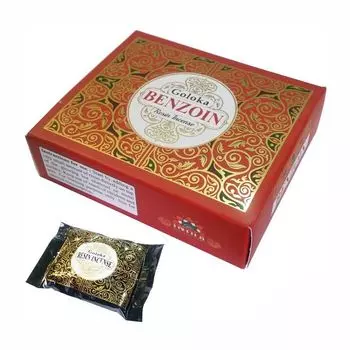 Ароматическая смола Бензоин (12 пак, 50 г), Benzoin Resin Incense, произв. Goloka