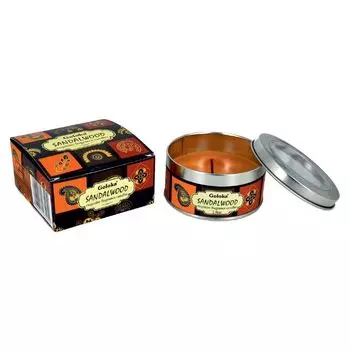 Ароматическая свеча Сандал (70 г), Sandalwood Exquisite Fragrance Candle, произв. Goloka