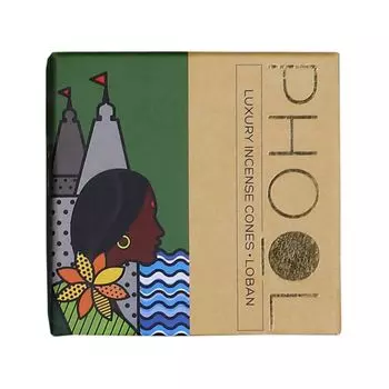 Ароматические конусы Лобан (40 шт), Natural Incense Cones Loban, произв. Phool
