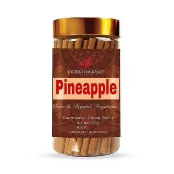 Ароматические палочки Ананас для пуджи (100 г), Pineapple Dhoop Sticks for Pooja, произв. The RUPAWAT Perfumery House