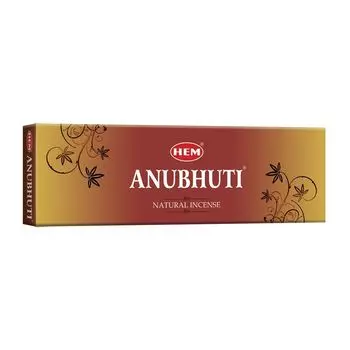 Ароматические палочки Анубути (50 шт), Anubhuti Natural Incense, произв. Hem