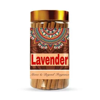 Ароматические палочки Лаванда для пуджи (100 г), Lavender Dhoop Sticks for Pooja, произв. The RUPAWAT Perfumery House