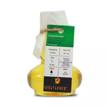 Ароматическое массажное масло для ног Чайное дерево (90 мл), Foot Reflexology Tea Tree Aroma Massage Oil, произв. Soulflower
