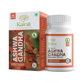 Ашваганда (60 кап, 500 мг), Ashwagandha Capsules, произв. Kairali