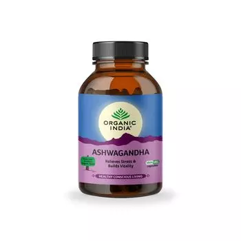 Ашвагандха (180 кап, 400 мг), Ashwagandha, произв. Organic India