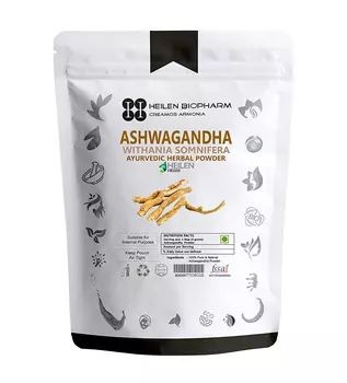 Ашвагандха (200 г), Ashwagandha Powder, произв. Heilen Biopharm