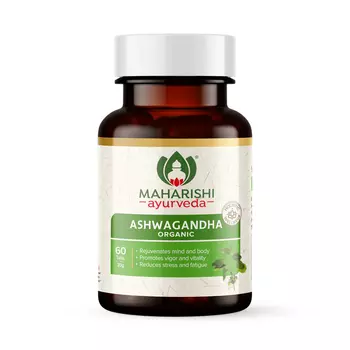 Ашвагандха (60 таб, 500 мг), Organic Ashwagandha, произв. Maharishi Ayurveda