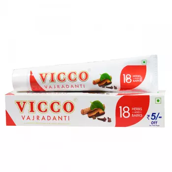 Аюрведическая зубная паста Ваджраданти (150 г), Vajradanti Ayurvedic Paste, произв. Vicco