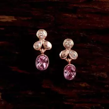 Austrain Crystal Leaf Drop Earrings