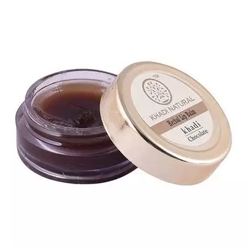 Бальзам для губ с Шоколадом, Пчелиным воском и Мёдом (5 г), Chocolate Lip Balm With Beeswax & Honey, произв. Khadi Natural