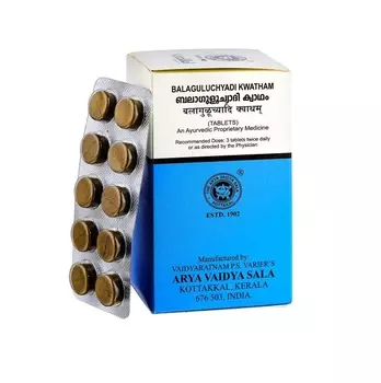 Балагулучади Кватхам (100 таб), Balaguluchyadi Kwatham, произв. Kottakkal Ayurveda