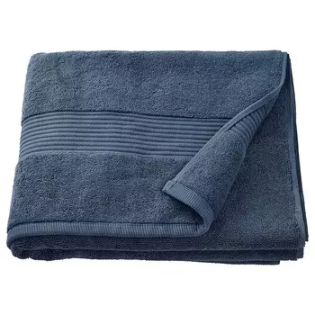 Банное полотенце темно-синее, FREDRIKSJON Bath Towel Dark Blue, произв. IKEA