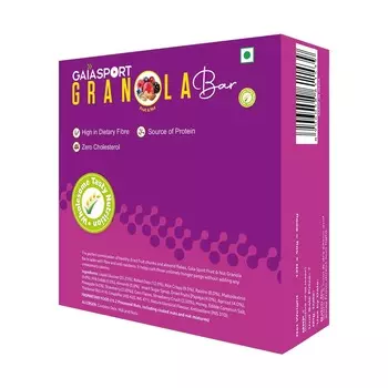 Батончики Гранола с фруктами и орехами (12 шт, 50 г), Granola Bar Fruit & Nut, произв. Gaia