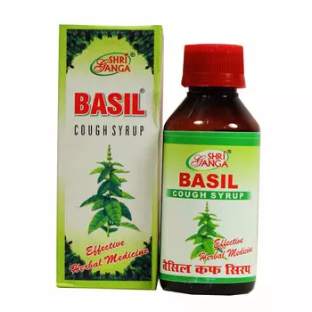 Базилик (100 мл), Basil Cough Syrup, произв. Shri Ganga Pharmacy