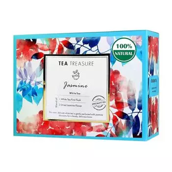 Белый чай с Жасмином (18 пак, 2 г), Jasmine White Tea, произв. Tea Treasure