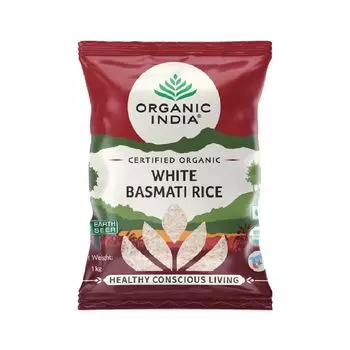 Белый рис Басмати (1 кг), White Basmati Rice, произв. Organic India