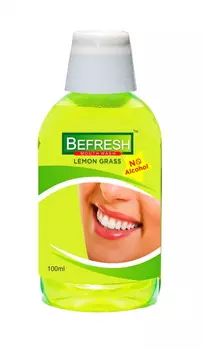 Бифреш: ополаскиватель для полости рта с Лемонграссом (100 мл), Befresh Lemon grass Mouthwash, произв. BPRL