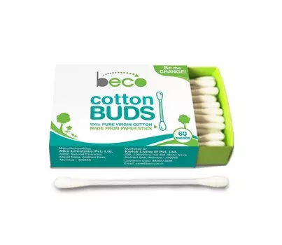 Ватные палочки (30 шт), Cotton Buds, произв. Beco