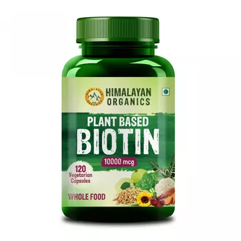 Биотин (120 кап, 10 000 мкг), Biotin, произв. Himalayan Organics