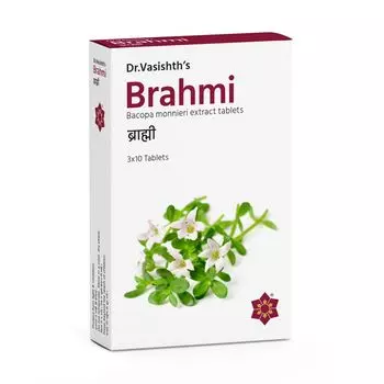 Брахми (30 таб), Brahmi, произв. Dr. Vasishth’s