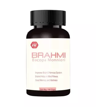 Брахми (90 кап, 750 мг), Brahmi, произв. Vitamin Haat