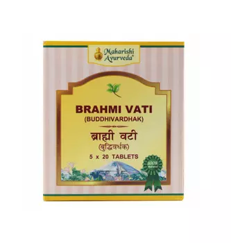 Брахми Вати (100 таб, 250 мг), Brahmi Vati, произв. Maharishi Ayurveda