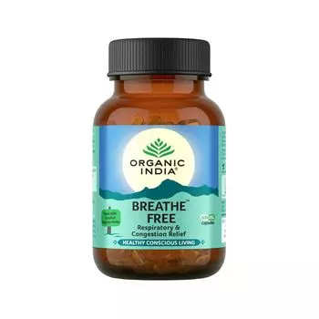 Бриф Фри (60 кап, 325 мг), Breathe Free, произв. Organic India
