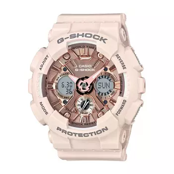 Casio G-SHOCK GMA-S120MF, женские часы розового цвета, women's watch